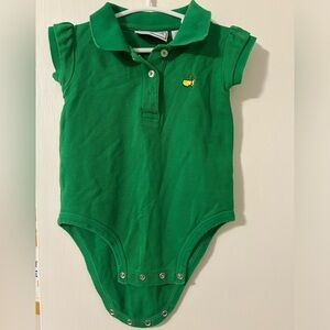 Master’s Collection Green Baby Polo Onesie - 12 Months